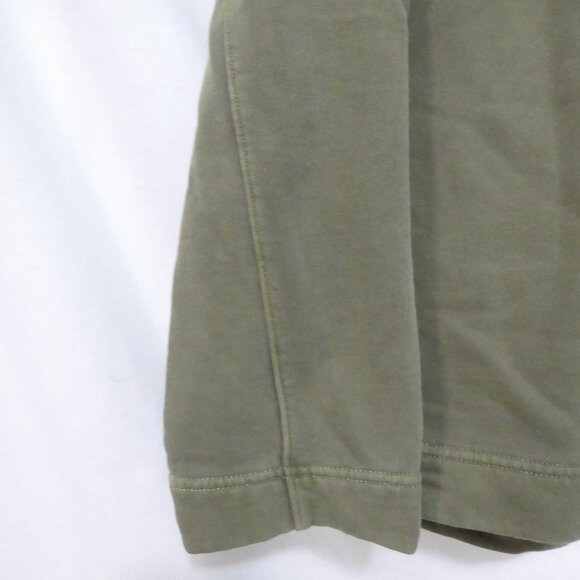 Unbranded | medium | Khaki Pullover Sweatshirt | Collar - Zip - Snap Button - Picture 7 of 16